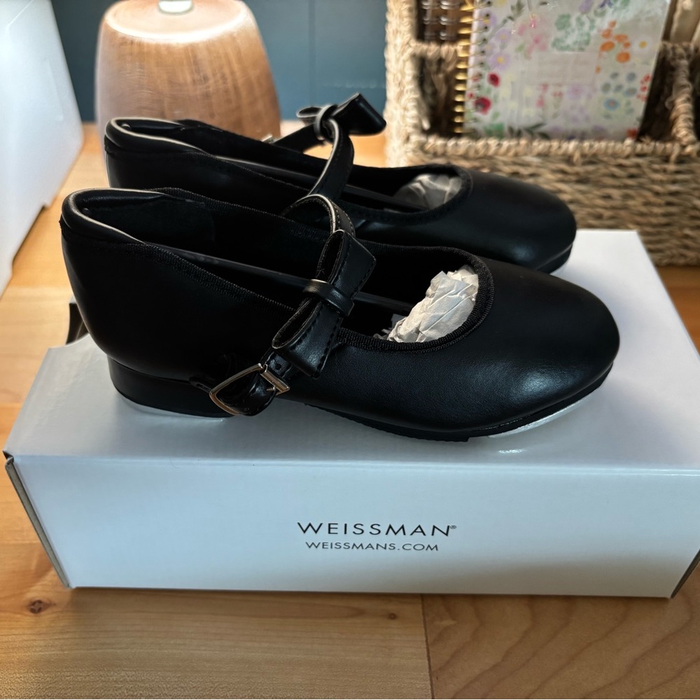 Weissman Matte Black Mary Jane Tap Dance Shoes